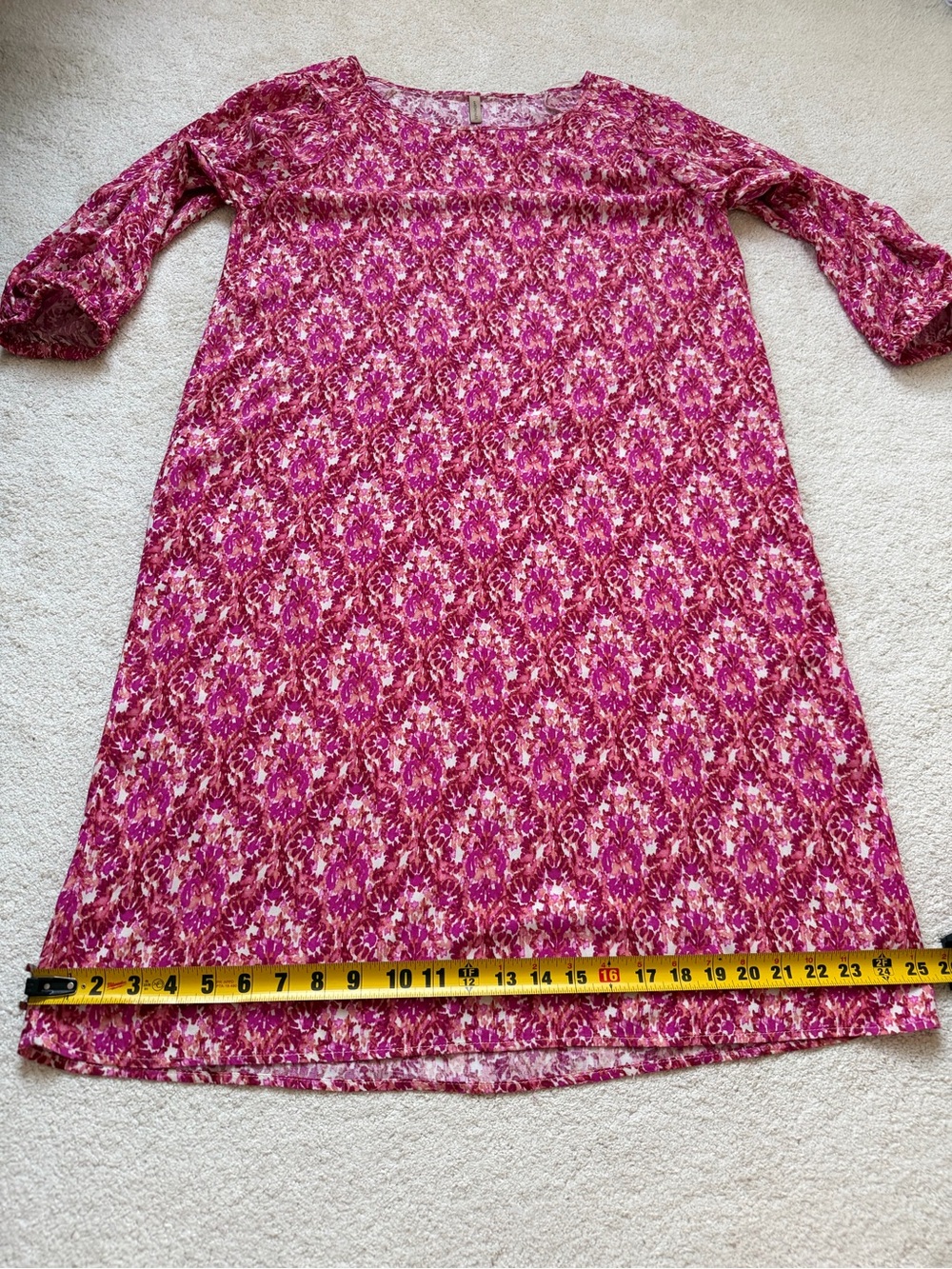 SoyaConcept Women's Pink Combi Patterned Scoop-Neck Dress Size M - Picture 7 of 11
